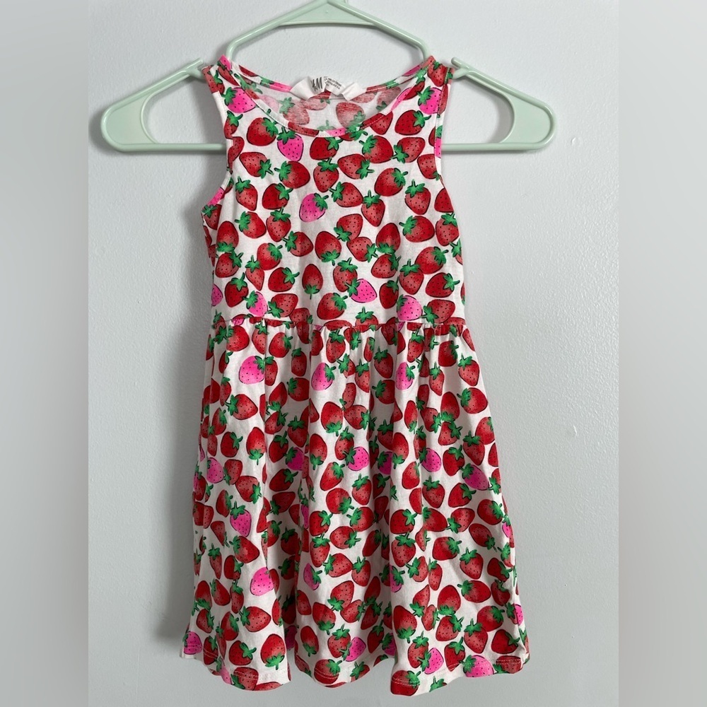 H&M Kids Dress with Strawberry Print size 4-6